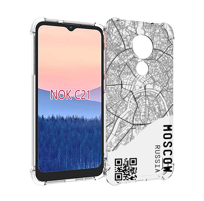 

Чехол MyPads схема-москва для Nokia C21, Прозрачный, Tocco