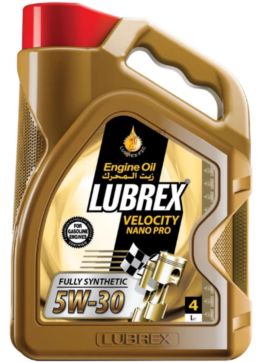 Моторное масло Lubrex VELOCITY NANO PRO 5W30 SNRC ILSAC GF-5 4X4л