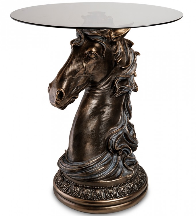 фото Декоративная подставка голова лошади veronese ws-1032 veronese design