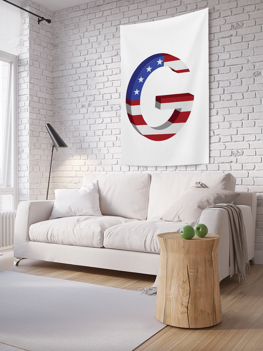 

Вертикальное фотопанно на стену JoyArty Американская g 100x150 см, Американская g