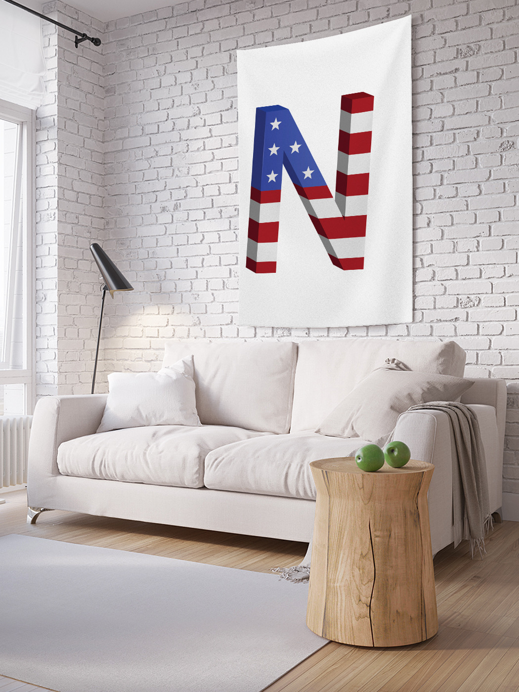 

Вертикальное фотопанно на стену JoyArty Американская n 100x150 см, Американская n