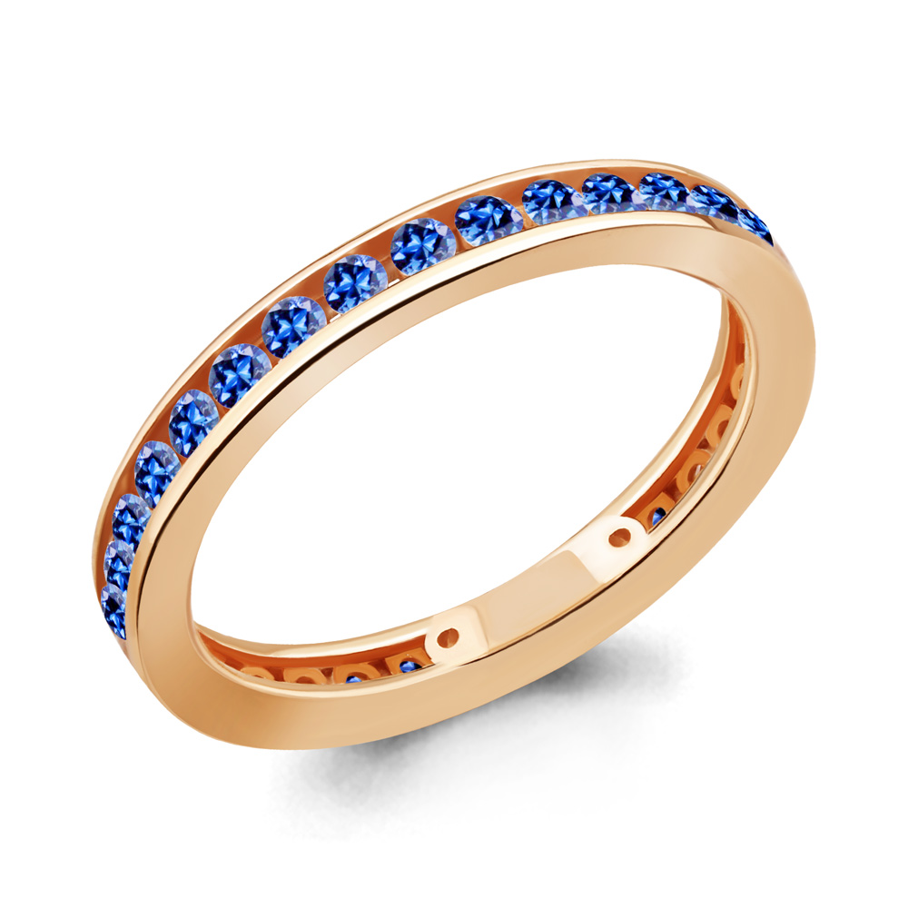 

Кольцо из серебра с сапфиром р. 17 Aquamarine 63353Б_925_з, 63353Б_925_з
