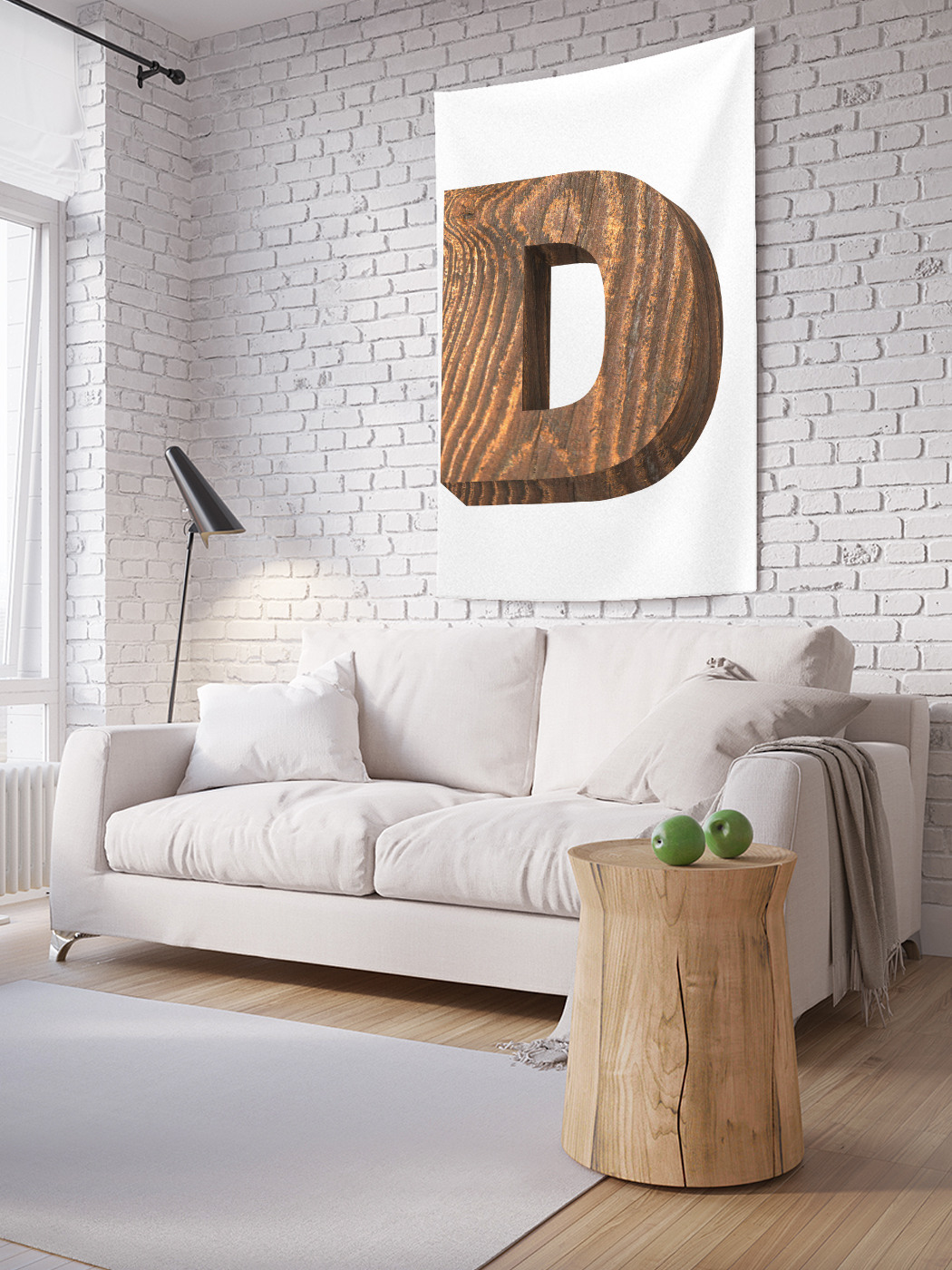 

Вертикальное фотопанно на стену JoyArty D из дерева 100x150 см, D из дерева