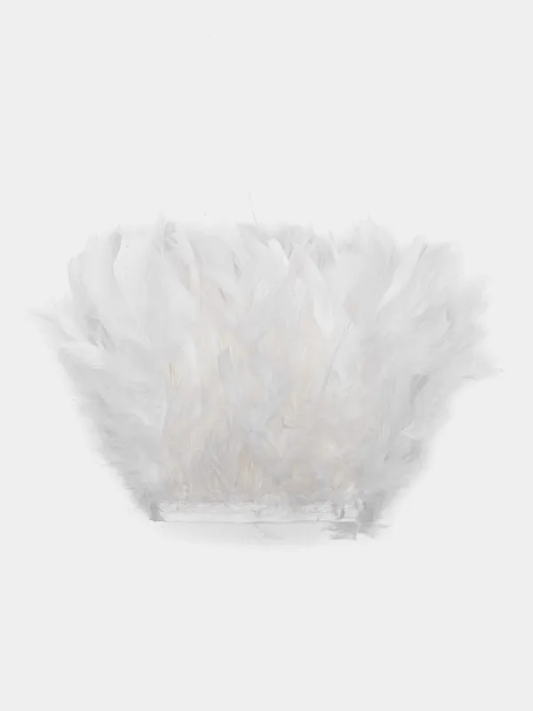 

Перья на ленте марабу Color Si Marabou-1-wh, белый 100 см, Перья на ленте