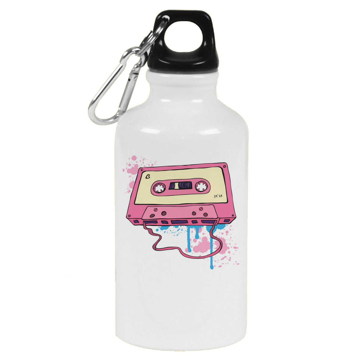 Бутылка спортивная CoolPodarok Розовая касета