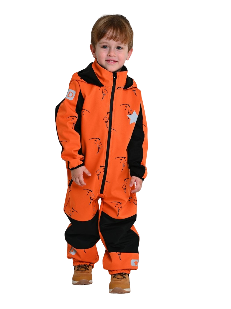 Комбинезон детский Malek-Baby 210, Оранжевый скейты, 110