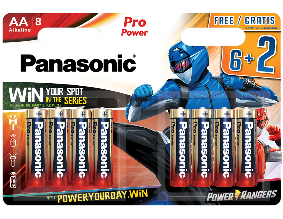 

Щелочные батарейки Pro Power Panasonic LR6XEG-8B2FPR, Panasonic-2