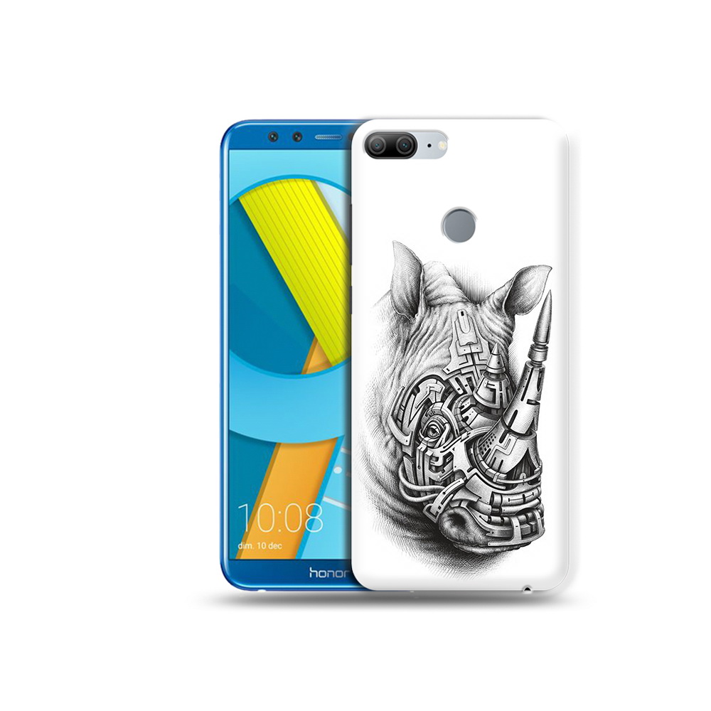 

Чехол MyPads Tocco для Huawei Honor 9 Lite стальной носорог (PT117118.56.620), Прозрачный, Tocco