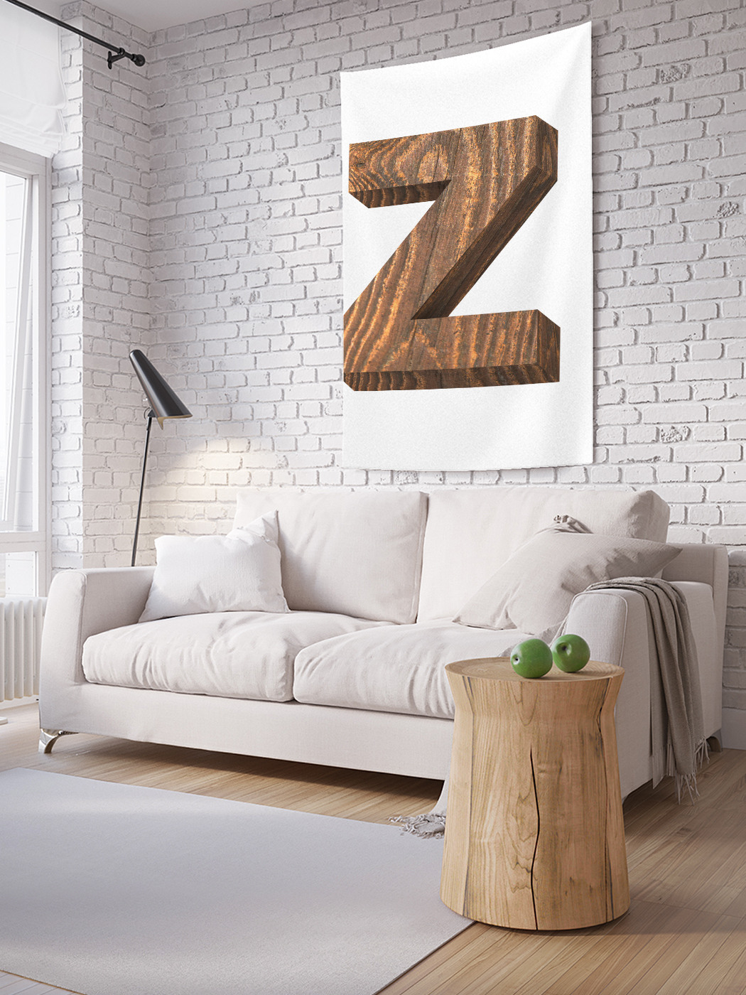 

Вертикальное фотопанно на стену JoyArty Z из дерева 100x150 см, Z из дерева
