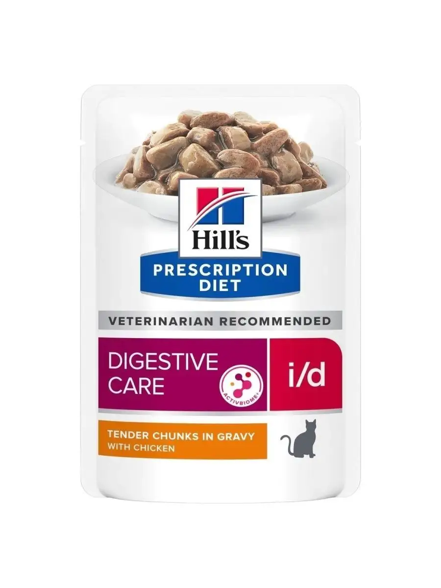

Влажный корм для кошек Hill's Prescription Diet i/d Digestive Care, курица, 85г, Prescription Diet Digestive Care