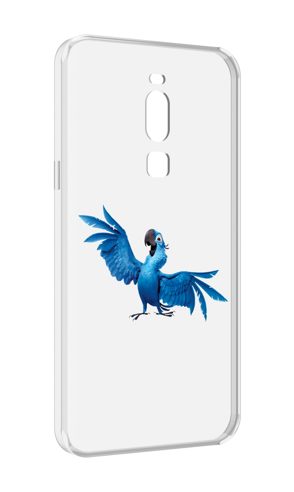 

Чехол MyPads голубой-попугайчик для Meizu Note 8, Прозрачный, Tocco