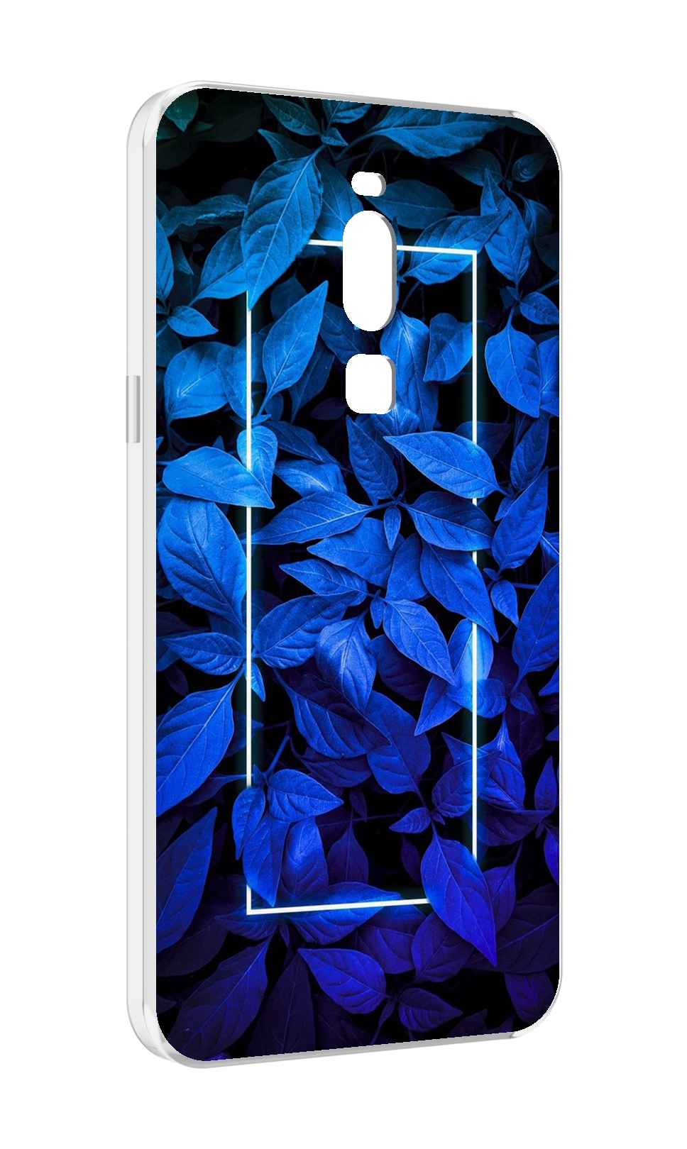 

Чехол MyPads голубые цветочки неон для Meizu Note 8, Прозрачный, Tocco