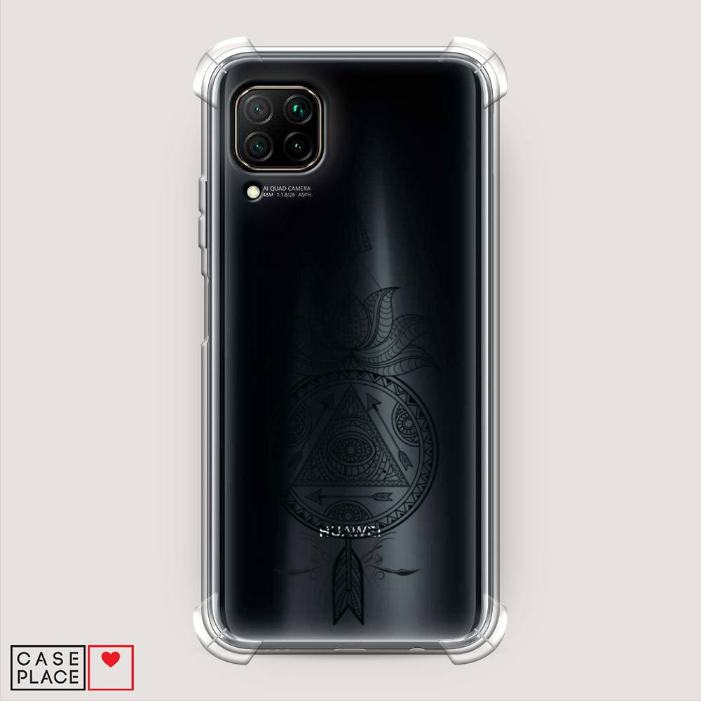 

Чехол Awog на Huawei Nova 7i "Талисман арт черный", Разноцветный, 611851-1