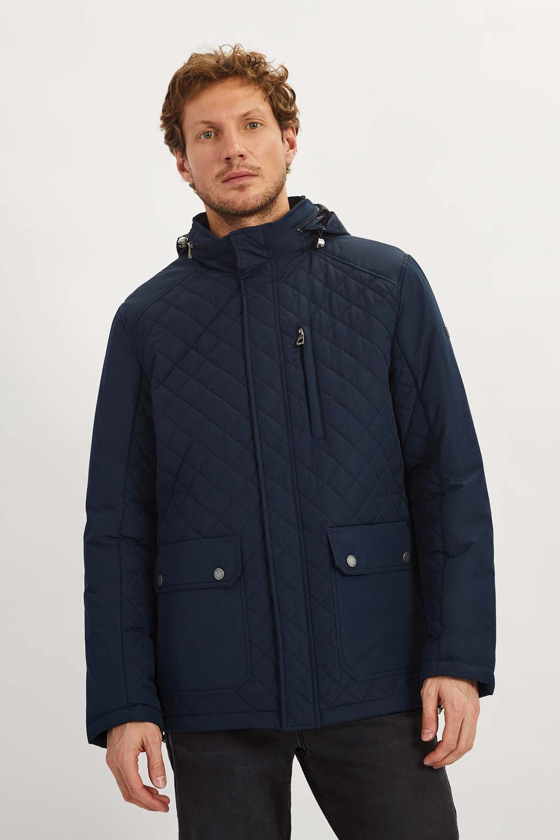 

Куртка мужская Baon B5322029 синяя 2XL, Синий, B5322029