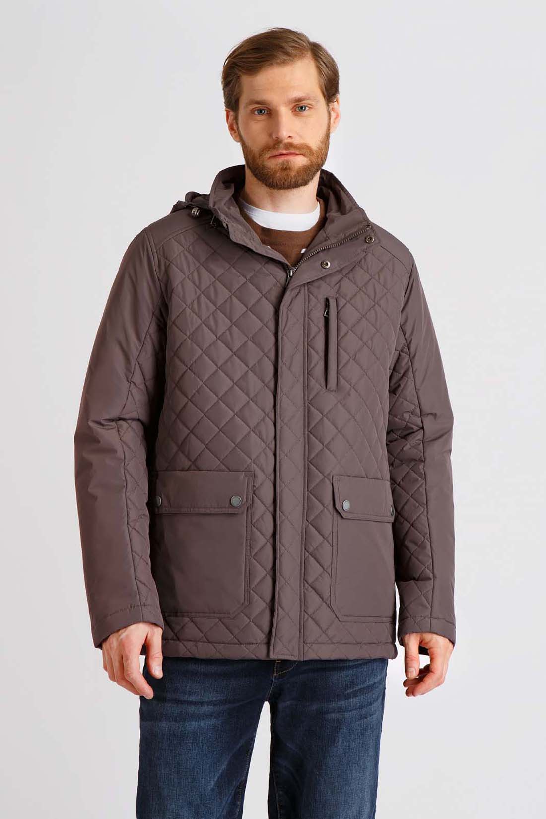 

Куртка мужская Baon B5322029 серая 3XL, Серый, B5322029