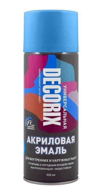 Краска берлинская лазурь DECORIX 520 мл 500₽