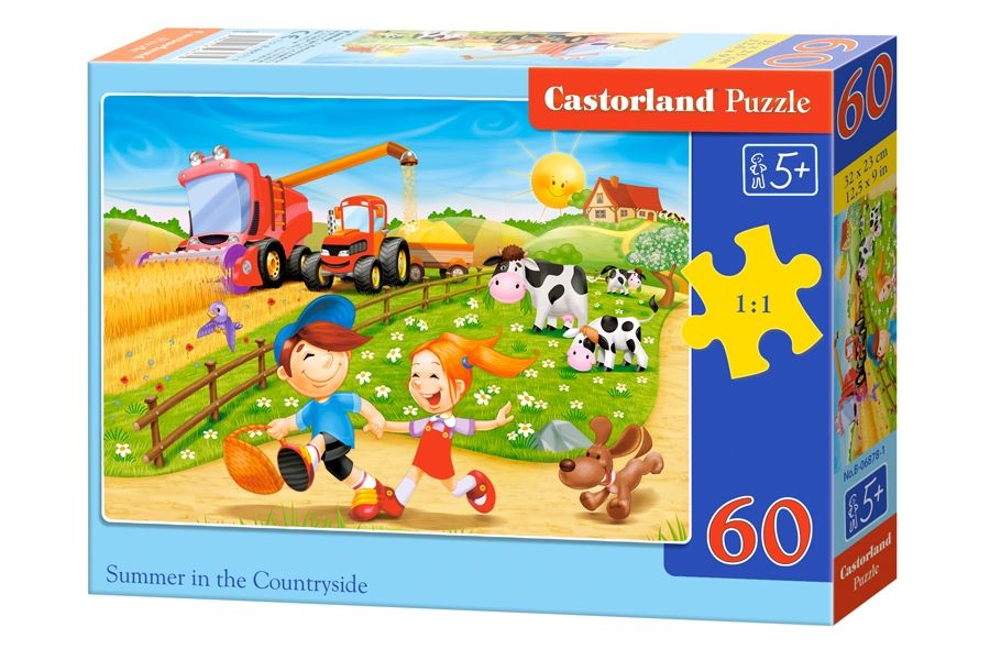 

Пазл Castorland Midi Лето в деревне 60 деталей B06878, B06878