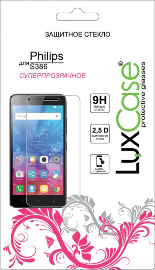 

Защитное стекло Luxcase Glass для Philips S386, Glass для Philips S386