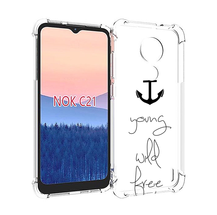 

Чехол MyPads ты-будешь-свободным для Nokia C21, Прозрачный, Tocco