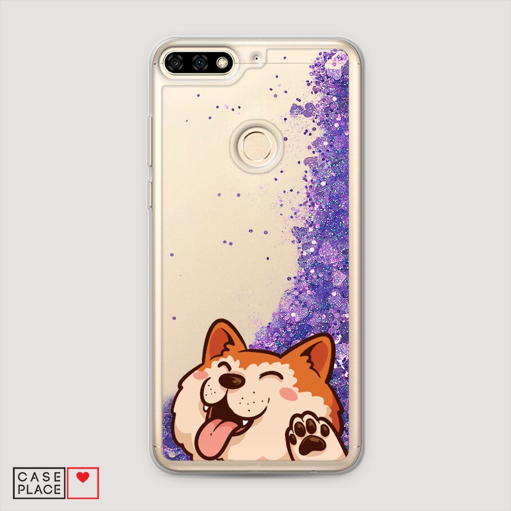 

Чехол Awog на Honor 7A Pro "Акита-ину машет", Разноцветный, 65492-1