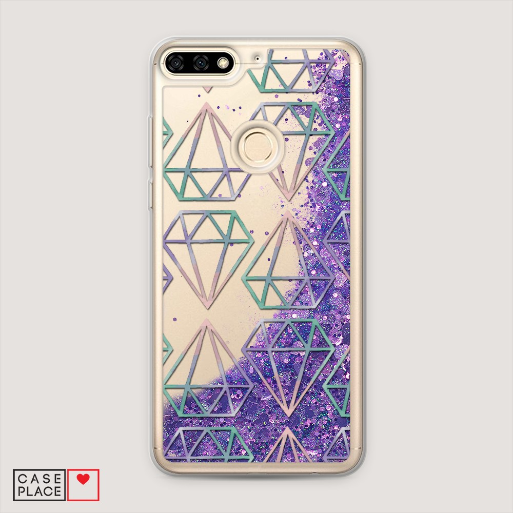 

Чехол Awog на Honor 7A Pro "Бриллианты голографика", Разноцветный, 65492-1