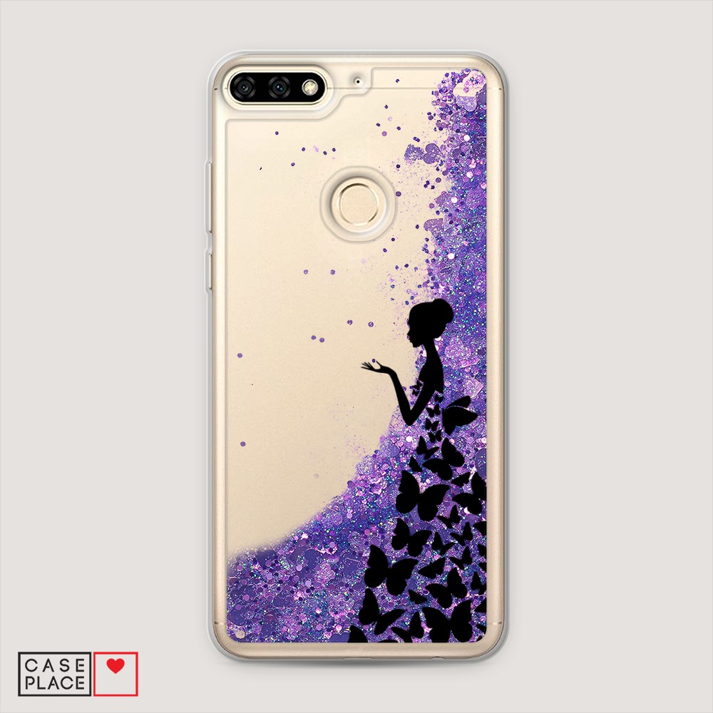 

Чехол Awog на Honor 7A Pro "Дама в бабочках", Разноцветный, 65492-1