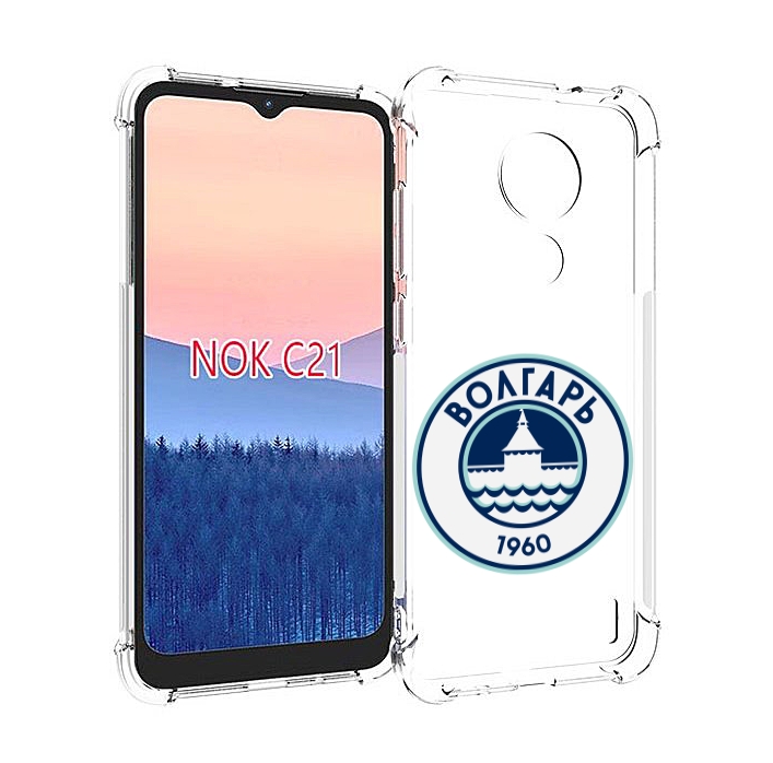 

Чехол MyPads фк волгарь астрахань для Nokia C21, Прозрачный, Tocco