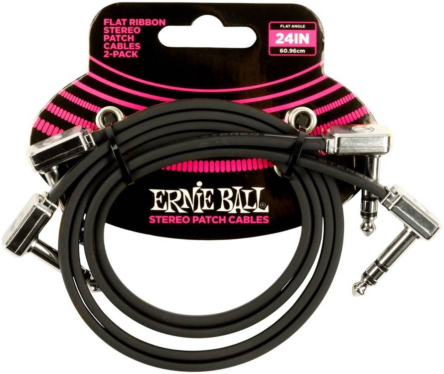 ERNIE BALL 6406 stereo, 60см - Инструментальный кабель