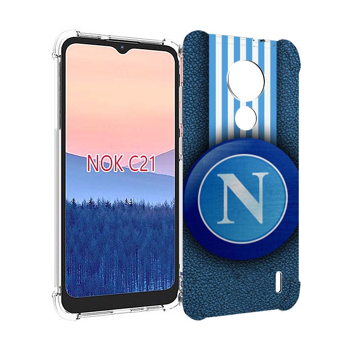 

Чехол MyPads фк наполи мужской для Nokia C21, Прозрачный, Tocco