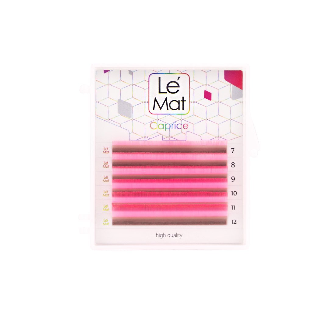 

Ресницы Neon Pink Le Maitre Caprice 6 линий L 0.07 MIX 7-12 mm, Розовый
