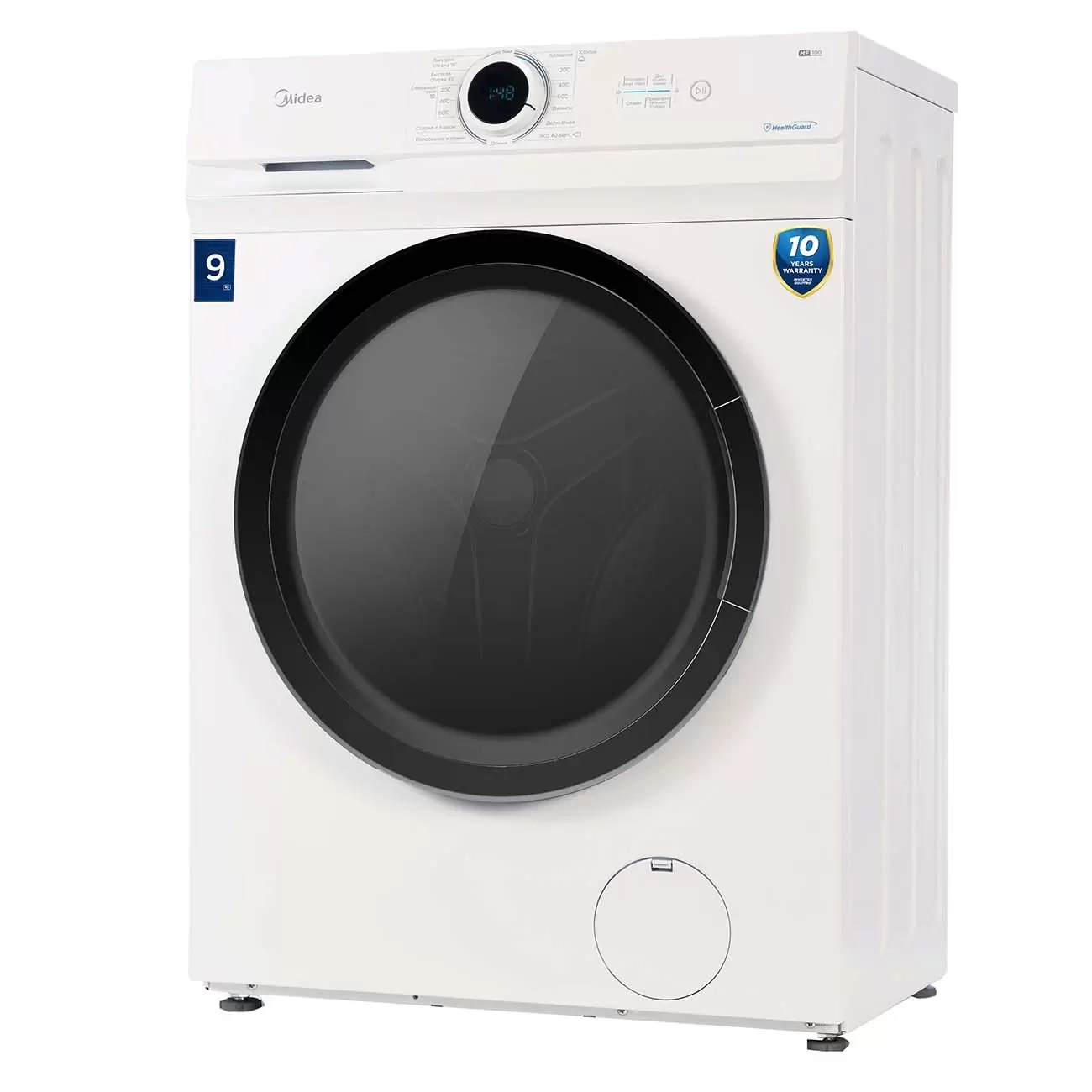 Стиральная машина Midea MF100W90BS/W-RU белый стиральная машина с вертикальной загрузкой midea mfe05w70