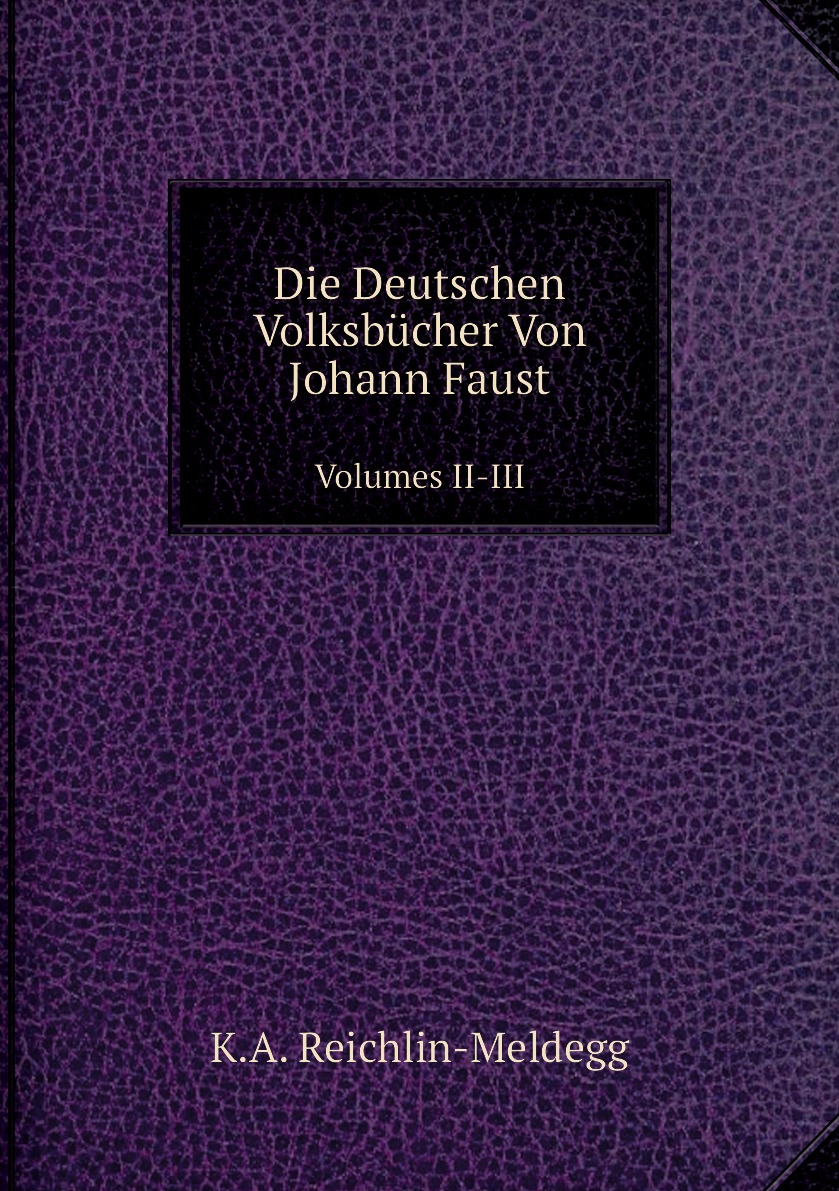 

Die Deutschen Volksbucher Von Johann Faust