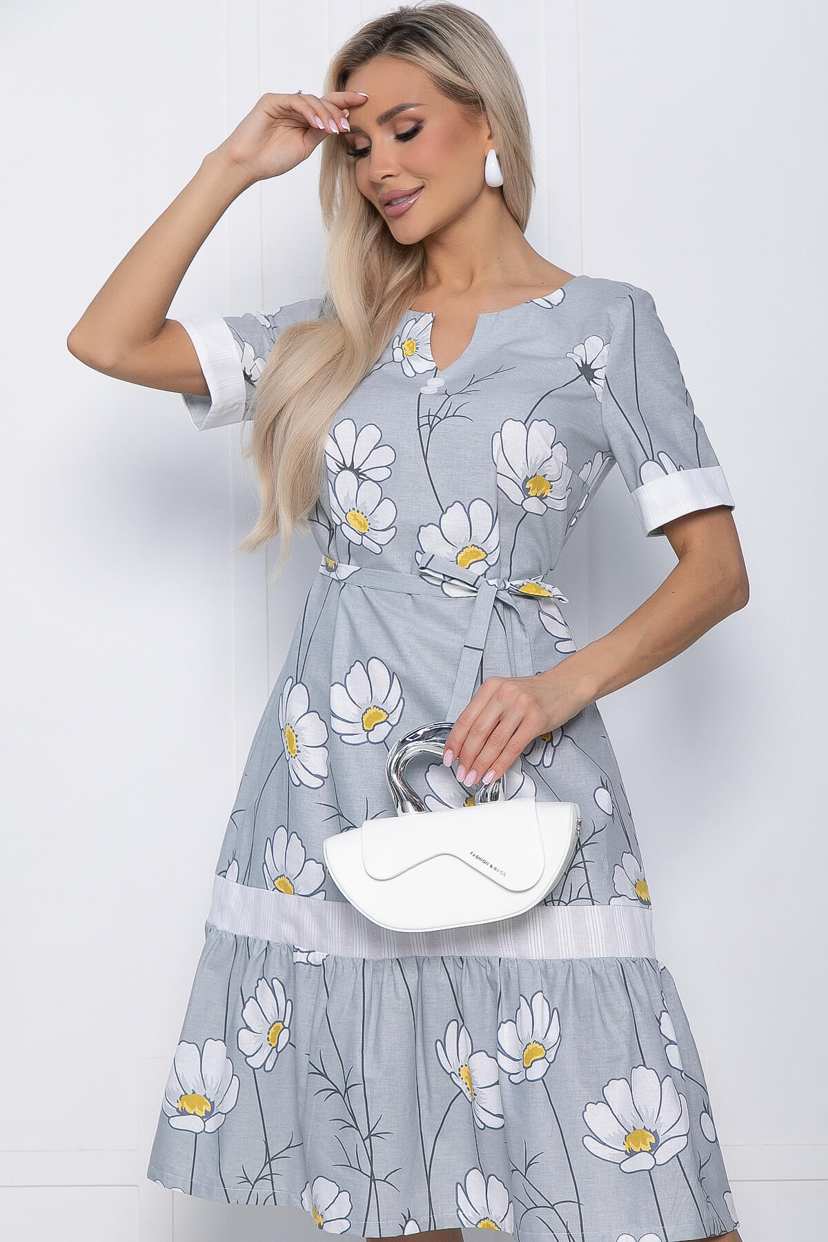 

Платье женское LT Collection Люсия серое 46 RU, Серый, Люсия