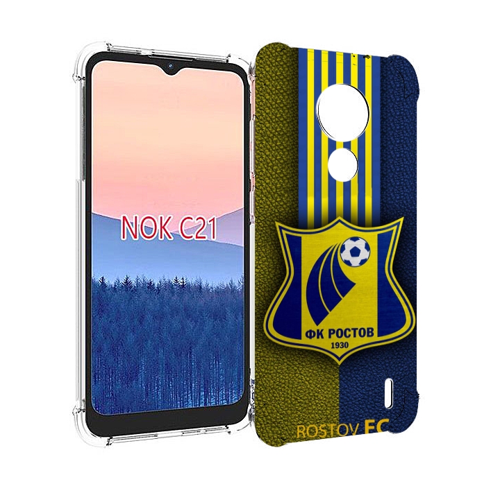 

Чехол MyPads фк ростов мужской для Nokia C21, Прозрачный, Tocco