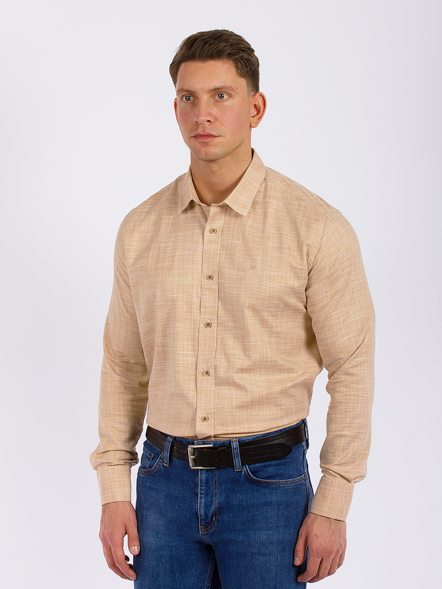 

Рубашка мужская JACK MONTANA GD31600023 бежевая 3XL, GD31600023