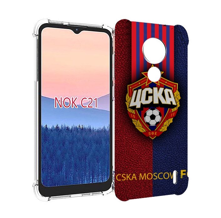 

Чехол MyPads фк цска для Nokia C21, Прозрачный, Tocco