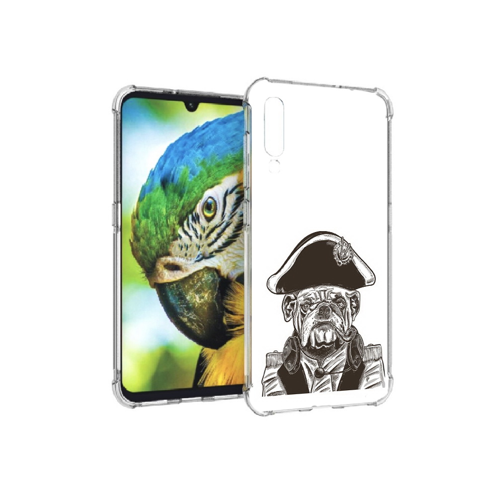 

Чехол MyPads Tocco для Xiaomi Mi 9 мопс генерал (PT126035.255.483), Прозрачный, Tocco