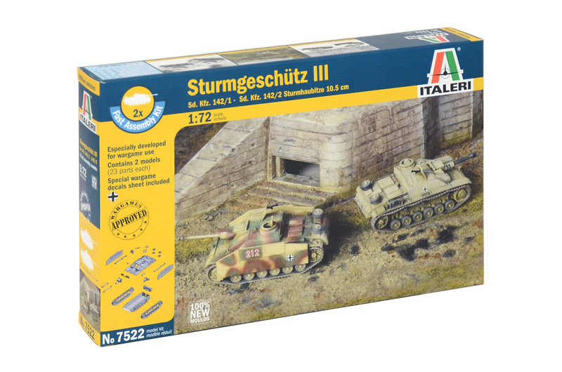 фото Сборная модель italeri 1/72 sd.kfz 142/1 sturmgesch.ill 7522