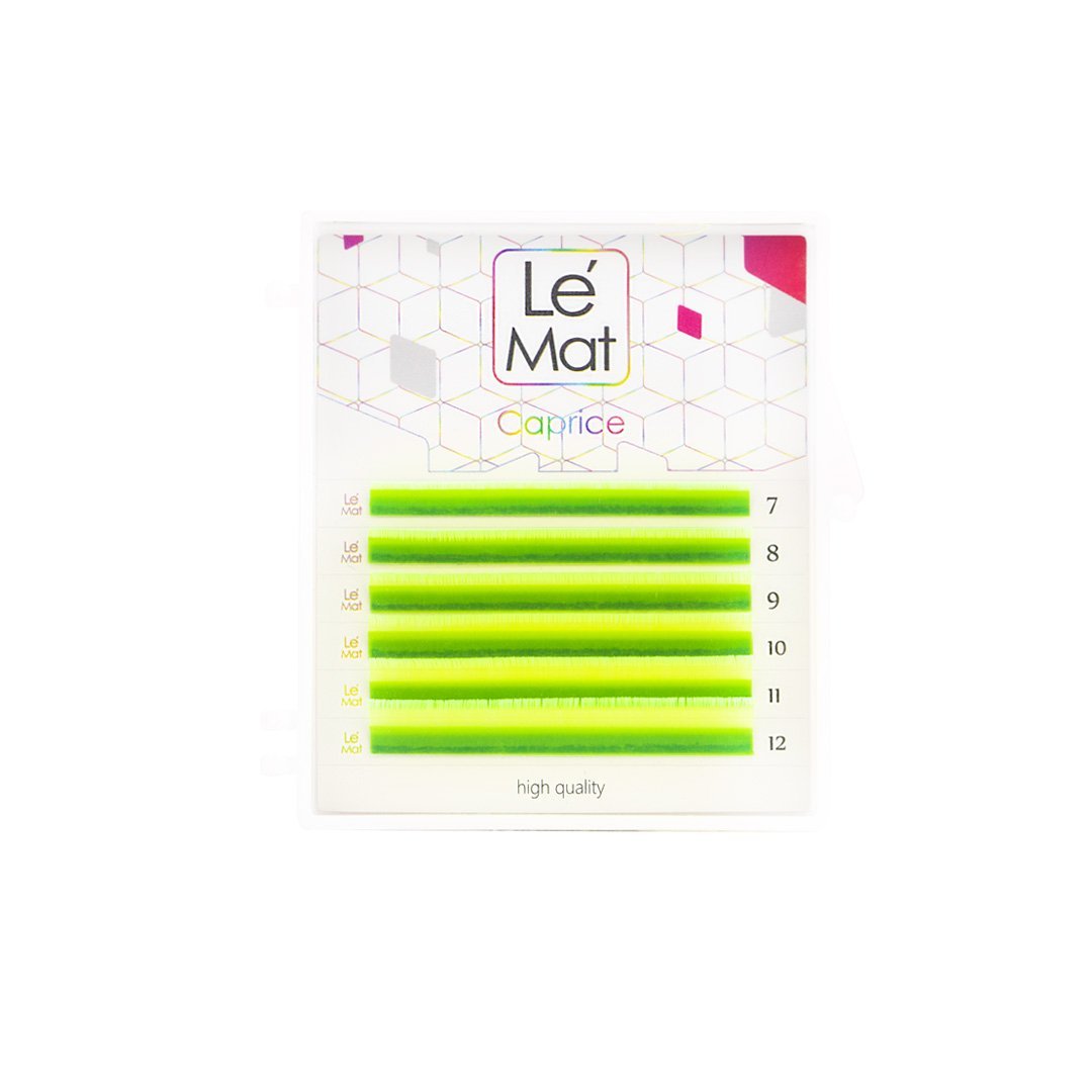 

Ресницы Neon Yellow Le Maitre Caprice 6 линий C 0.07 MIX 7-12 mm, Желтый