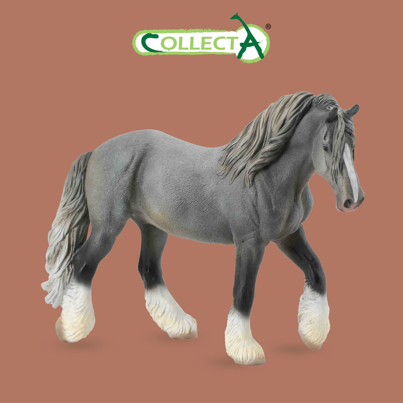 

Фигурка collecta тяжеловоз шайр, кобыла (серая), Тяжеловоз Шайр