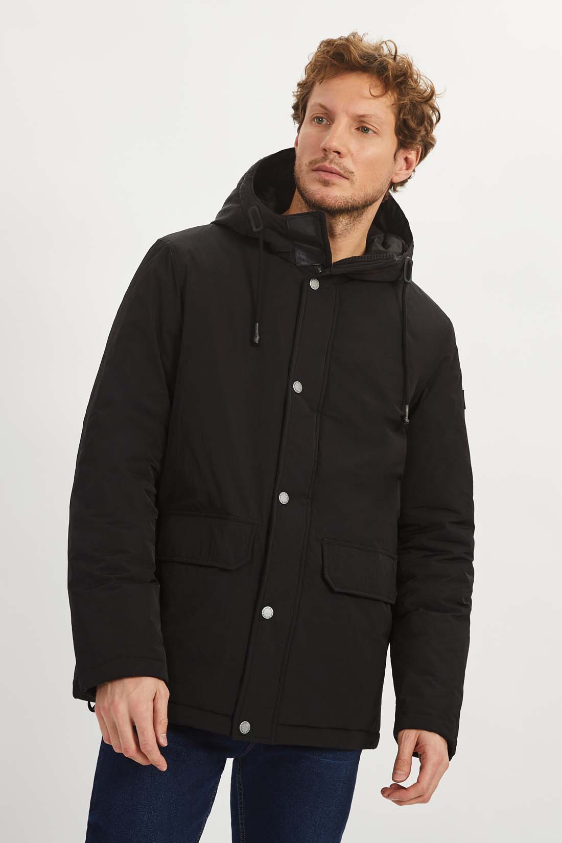 

Куртка мужская Baon B5322009 черная XL, Черный, B5322009