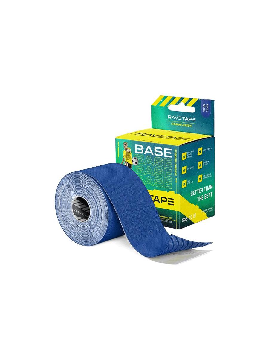 

Кинезиотейп Ravetape Base 5x5 Navy Blue (Б/Р) 2024, Синий, Base 5x5