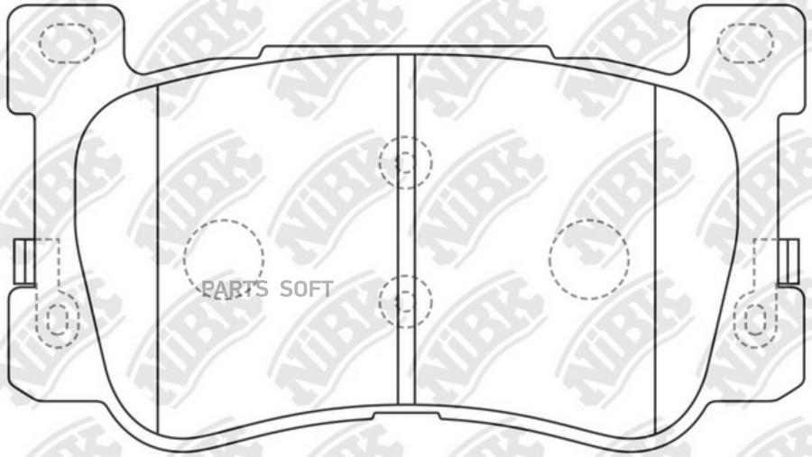

Тормозные колодки NiBK дисковые PN0855