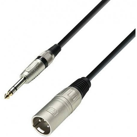 

Кабель аудио 1xJack - 1xXLR Adam Hall K3BMV0100 1.0m, K3BMV0100 1.0m