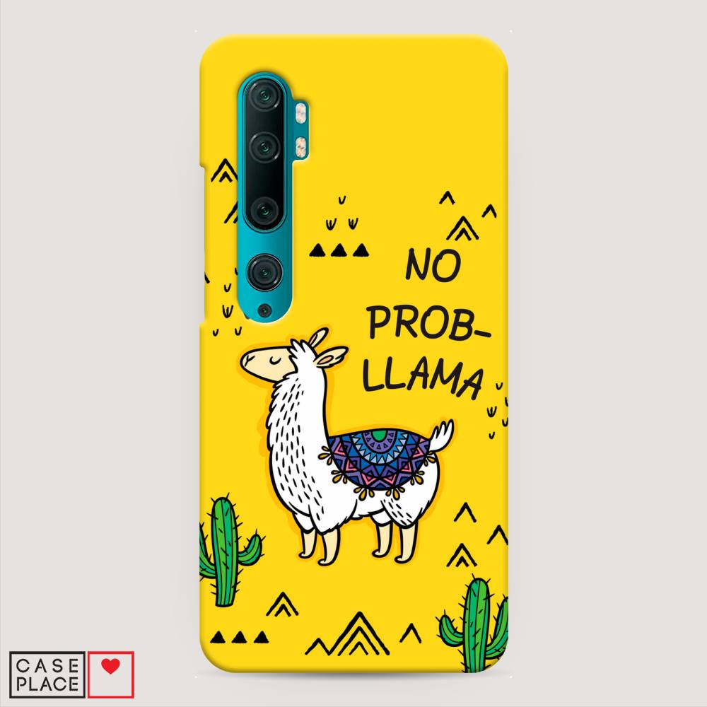 

Пластиковый чехол "No probLLama" на Xiaomi Mi Note 10, 37320-1