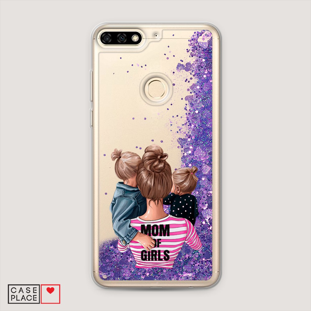 

Чехол Awog на Honor 7A Pro "Mom of Girls", Разноцветный, 65492-1