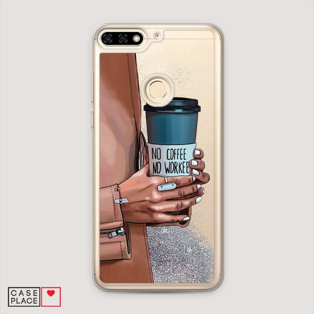 

Чехол Awog на Honor 7A Pro "No coffee", Разноцветный, 65491-1