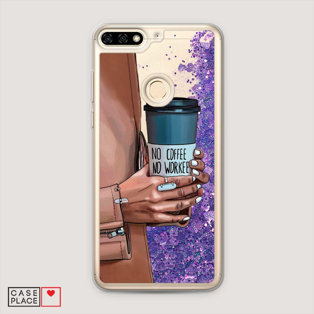 

Чехол Awog на Honor 7A Pro "No coffee", Разноцветный, 65492-1