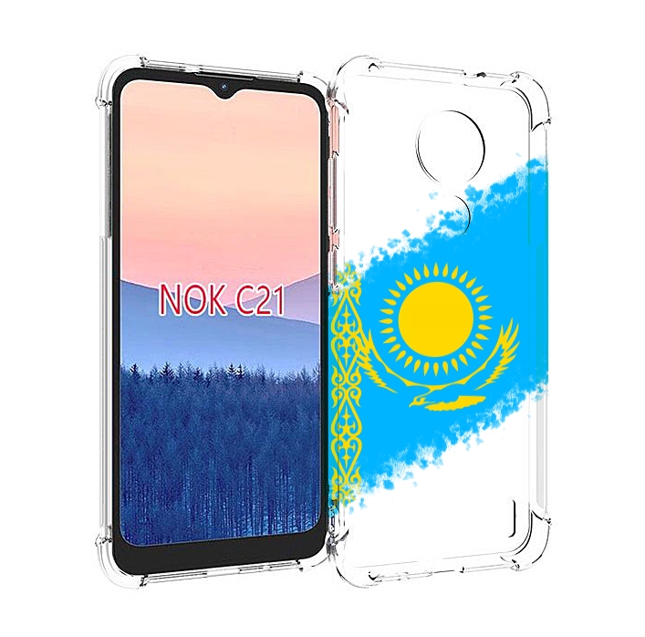 

Чехол MyPads флаг Казахстана для Nokia C21, Прозрачный, Tocco