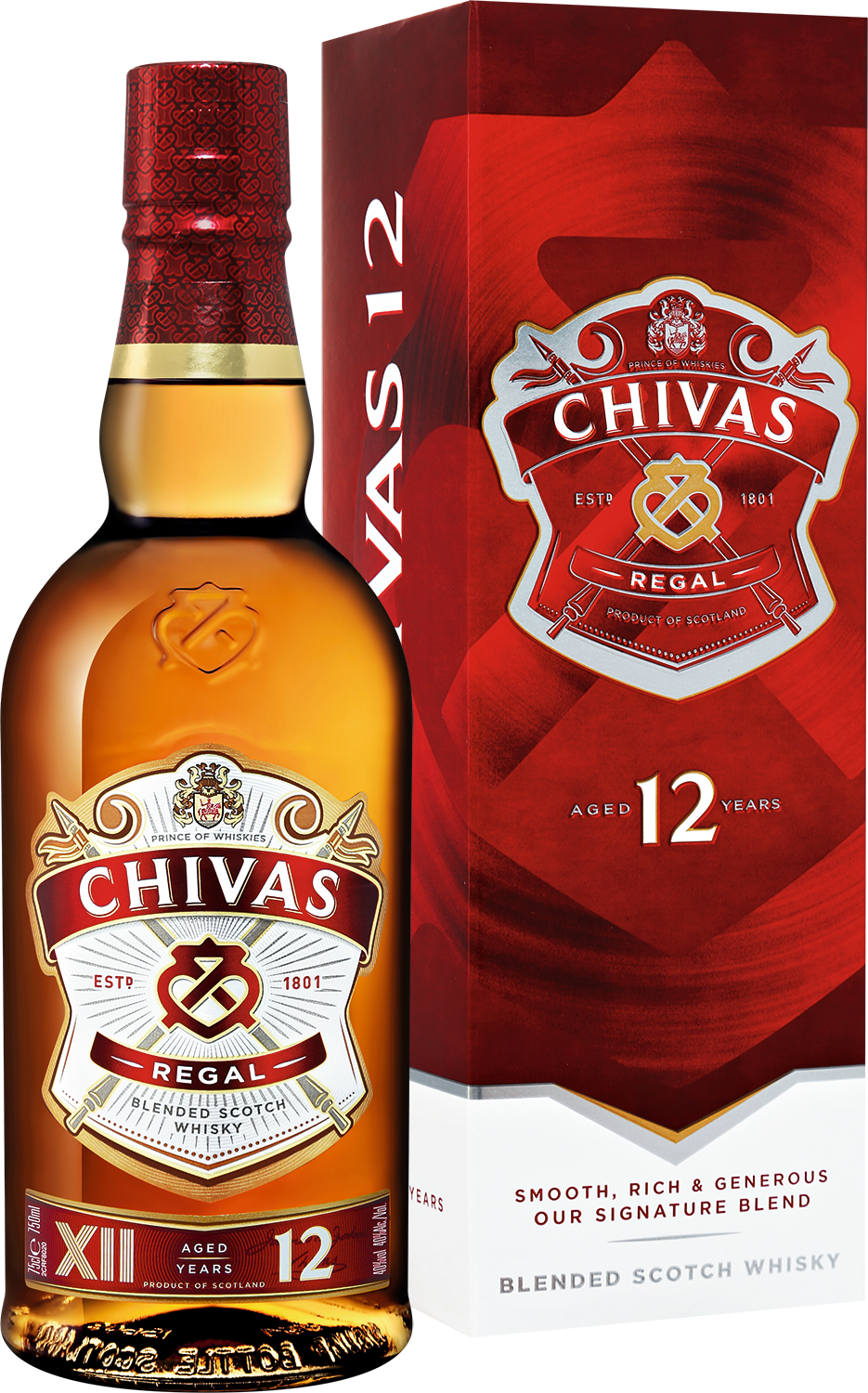 

Виски Chivas Brothers Regal Blended Scotch Whisky 12 y.o. (gift box) 40% 0,75л